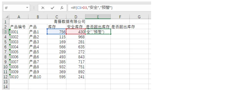 excel库存预警怎么设置？3种方法分享-九数云BI插图1